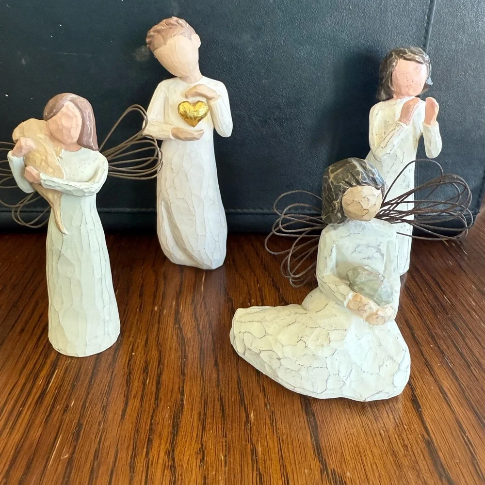 Willow tree figurines lot of 4 Sisters Angel of Protection Friendship Keepsake - Picture 1 of 11